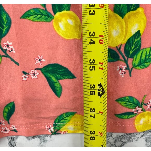 Joyspun Womens 3X Knit Chemise gown With Lemons Print & Lace Trim - Picture 4 of 9